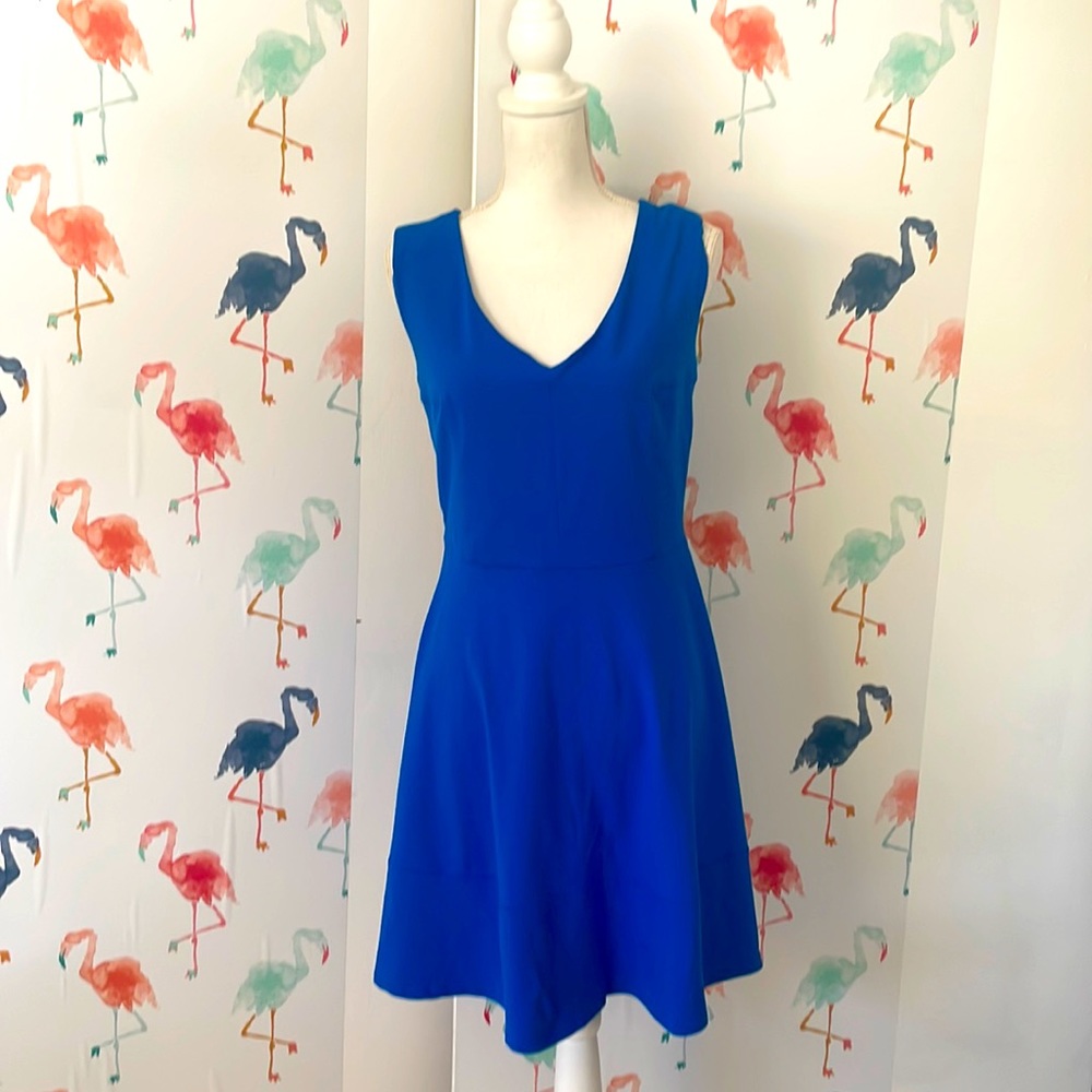 Cynthia Rowley Blue Knee Length Tank Top Dress